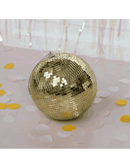 Boule à facettes disco Dorée 15 cm - Rex London