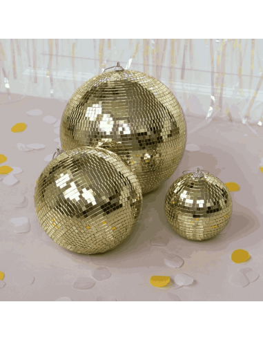 Boule à facettes disco Dorée 10 cm - Rex London