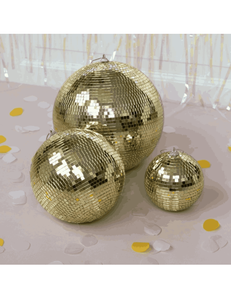 Boule à facettes disco Dorée 10 cm - Rex London
