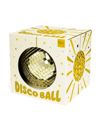 Boule à facettes disco Dorée 10 cm - Rex London