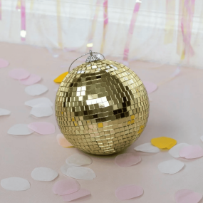 Boule à facettes disco Dorée 10 cm - Rex London 2