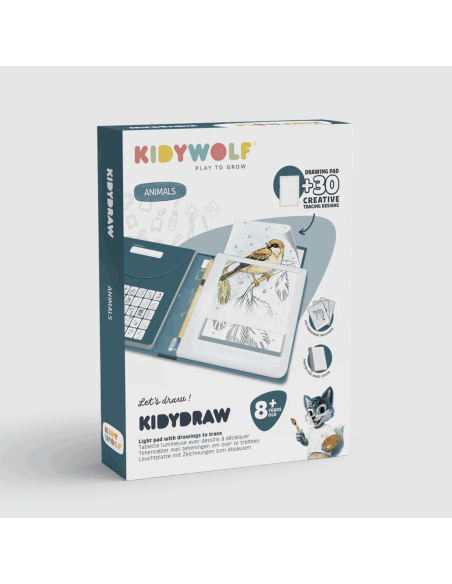 Tablette à dessin lumineuse Kidydraw-pad 8+ Animaux - Kidywolf