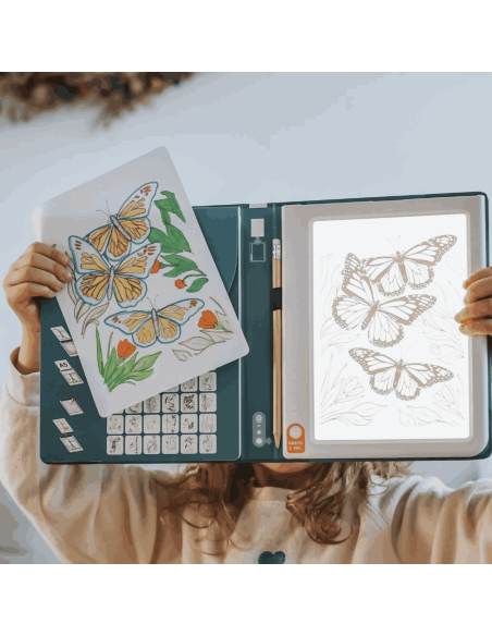 Tablette à dessin lumineuse Kidydraw-pad 8+ Animaux - Kidywolf