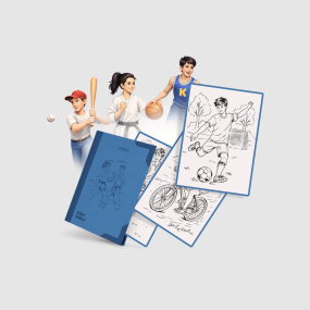 Recharge dessins Kidydraw-pad 8+ Sports - Kidywolf
