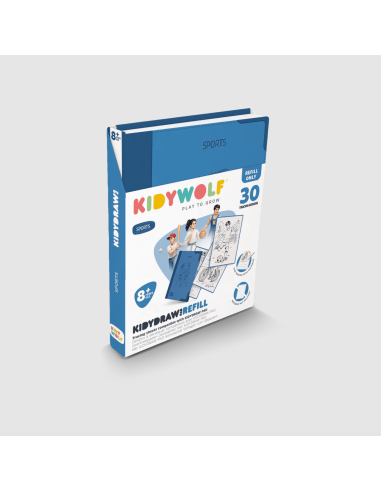 Recharge dessins Kidydraw-pad 8+ Sports - Kidywolf
