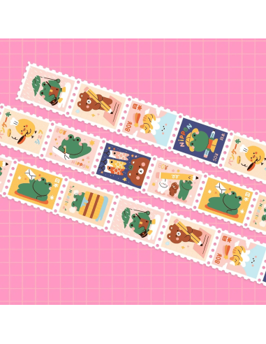 Masking tape Timbres Grenouilles - Niniwanted