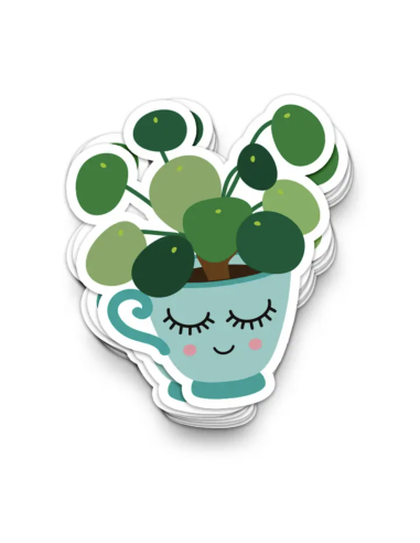 Autocollant Pilea -  Studio Inktvis