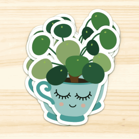 Autocollant Pilea -  Studio Inktvis 2