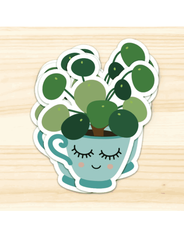 Autocollant Pilea -  Studio Inktvis