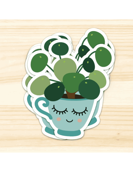 Autocollant Pilea -  Studio Inktvis