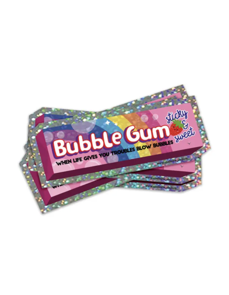Autocollant pailleté Bubblegum -  Studio Inktvis