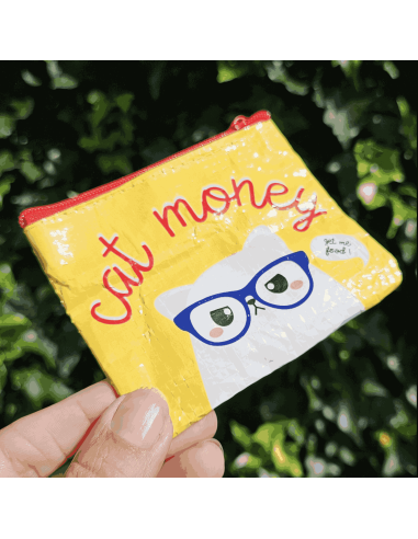 Mini porte-monnaie Chat - Studio Inktvis