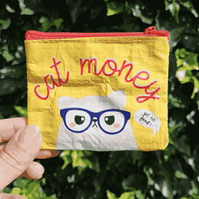 Mini porte-monnaie Chat - Studio Inktvis