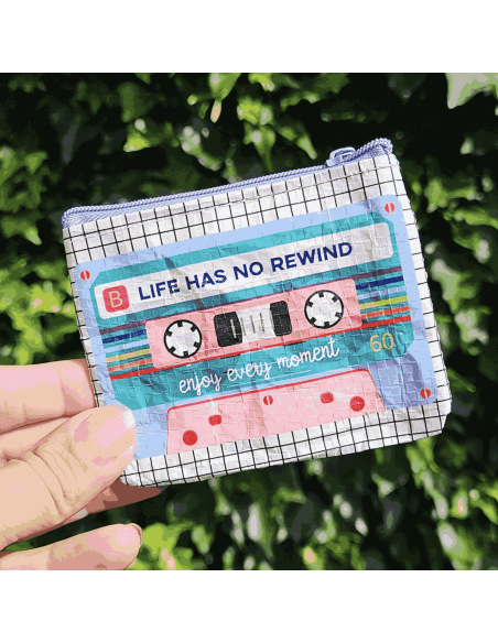 Mini porte-monnaie Cassette - Studio Inktvis