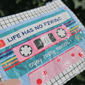 Mini porte-monnaie Cassette - Studio Inktvis 2