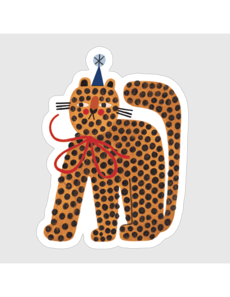Autocollant Party Tiger - Daria Solak illustrations