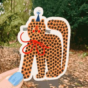 Autocollant Party Tiger - Daria Solak illustrations