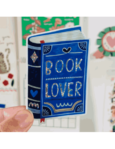 Autocollant livre "Book lover" - Daria Solak...