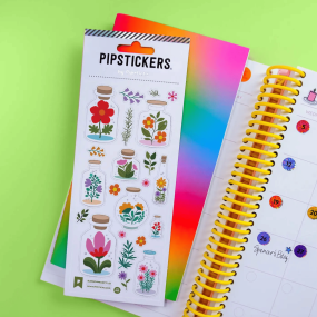Autocollants Bouteilles en Fleurs - Pipstickers