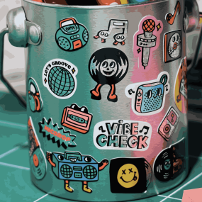 Stickers Iconic Musique - Omy 2