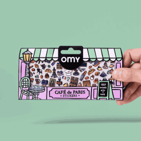 Stickers Boutique Café de Paris - Omy