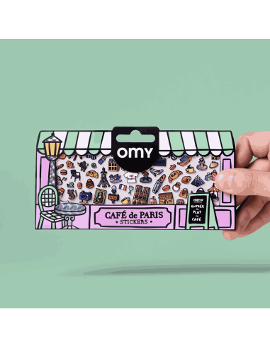 Stickers Boutique Café de Paris - Omy