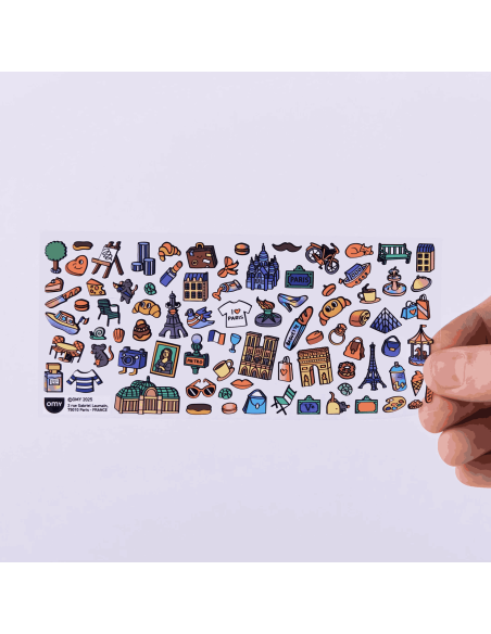 Stickers Boutique Café de Paris - Omy