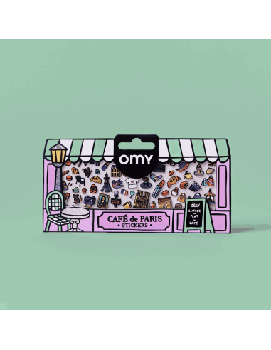 Stickers Boutique Café de Paris - Omy