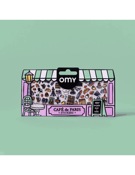 Stickers Boutique Café de Paris - Omy