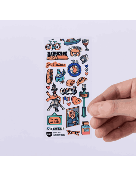 Stickers Iconic Avenue de Paris - Omy