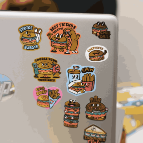 Stickers Big Burger - Omy 2