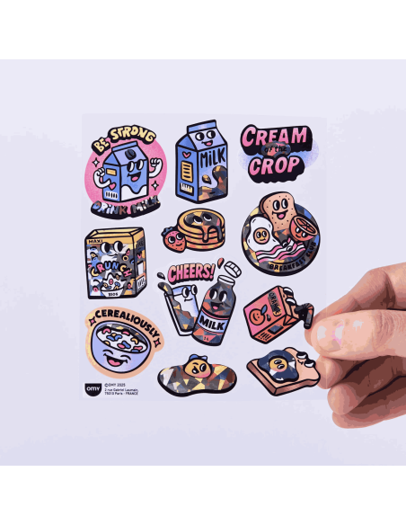 Stickers Big Milk - Omy