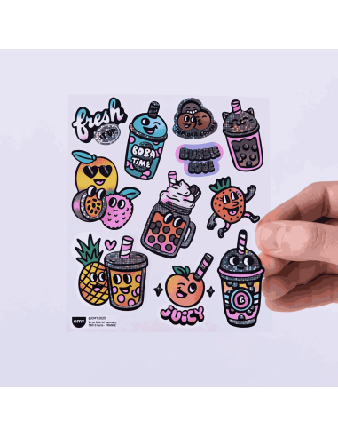 Stickers Big Bubble tea - Omy
