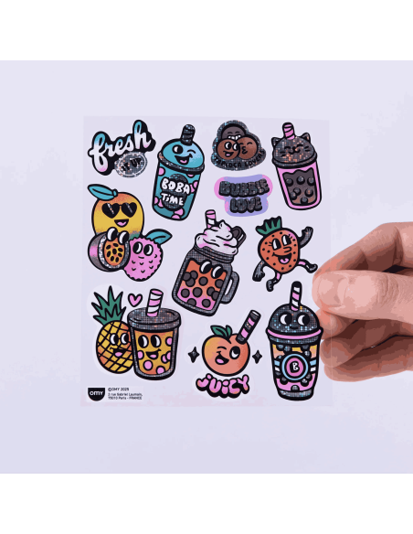 Stickers Big Bubble tea - Omy
