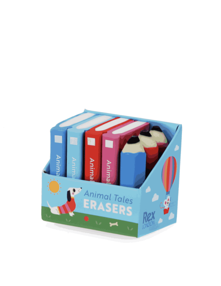 gomme amusante en forme de crayon et de livres