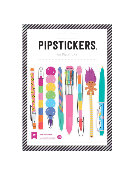 Autocollants Stylos "make your mark" - Pipsticks