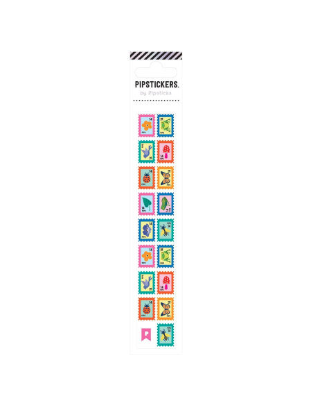 Autocollants mini timbres - Pipsticks