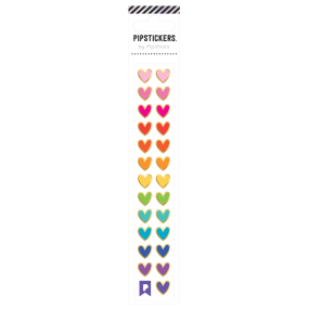 Autocollants mini coeurs multicolores - Pipsticks