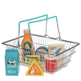 Panier en métal et provisions en bois - Rex London 2