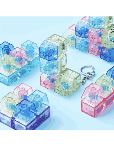 Porte-clés fidget clavier lumineux