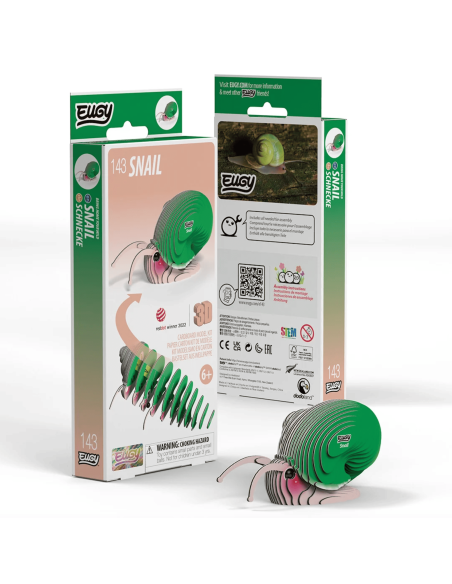 Eugy puzzle Escargot 3D en carton
