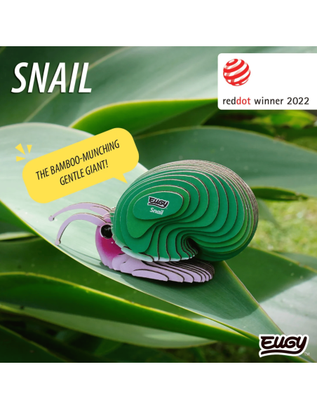 Eugy puzzle Escargot 3D en carton