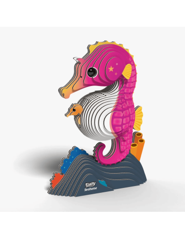 Eugy puzzle Hippocampe 3D en carton