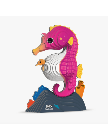Eugy puzzle Hippocampe 3D en carton