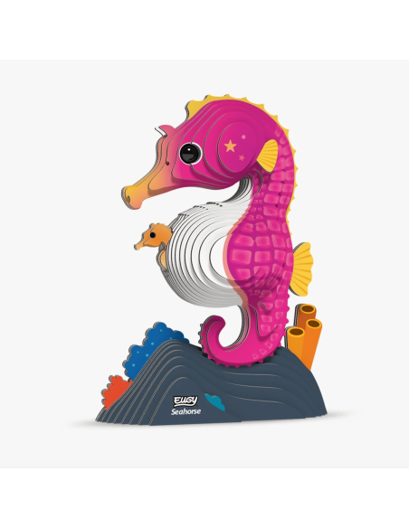 Eugy puzzle Hippocampe 3D en carton