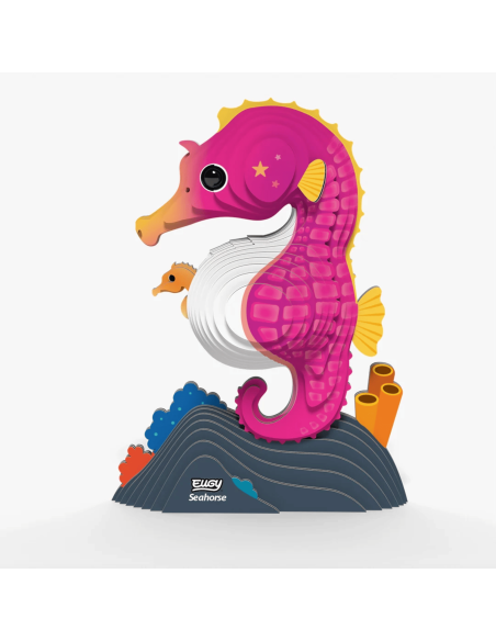 Eugy puzzle Hippocampe 3D en carton