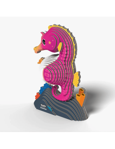 Eugy puzzle Hippocampe 3D en carton