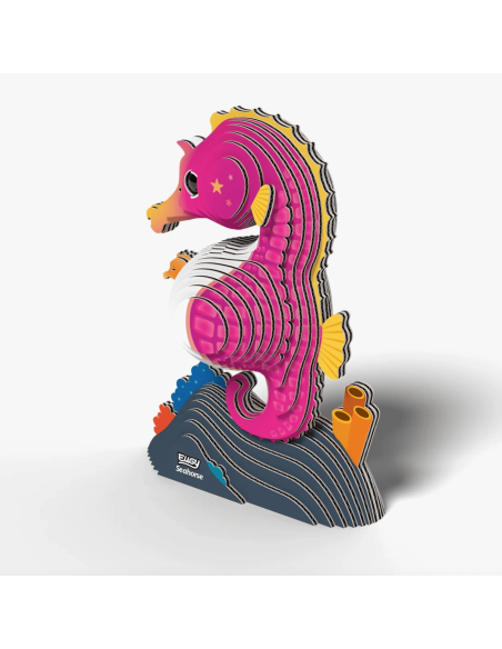 Eugy puzzle Hippocampe 3D en carton