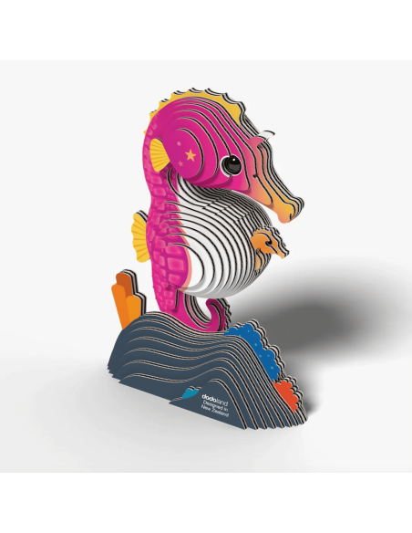 Eugy puzzle Hippocampe 3D en carton