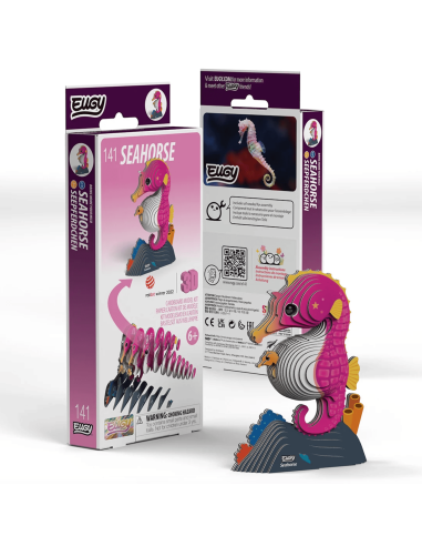 Eugy puzzle Hippocampe 3D en carton
